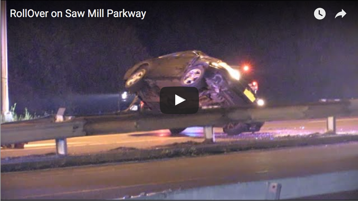 Saw Mill Parkway closed due to a rollover Yonkers Voice