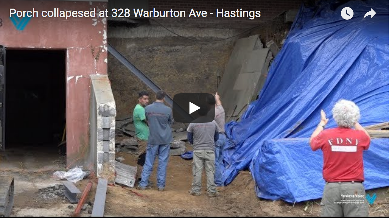 Porch Collapse in Hasting, one injured transported to WMC Yonkers Voice